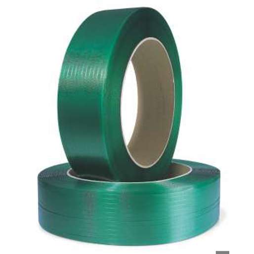 Grünes Polyester-/PET-Umreifungsband 12x0,7mm - Geprägt, 2300 lfm, Kern 406mm